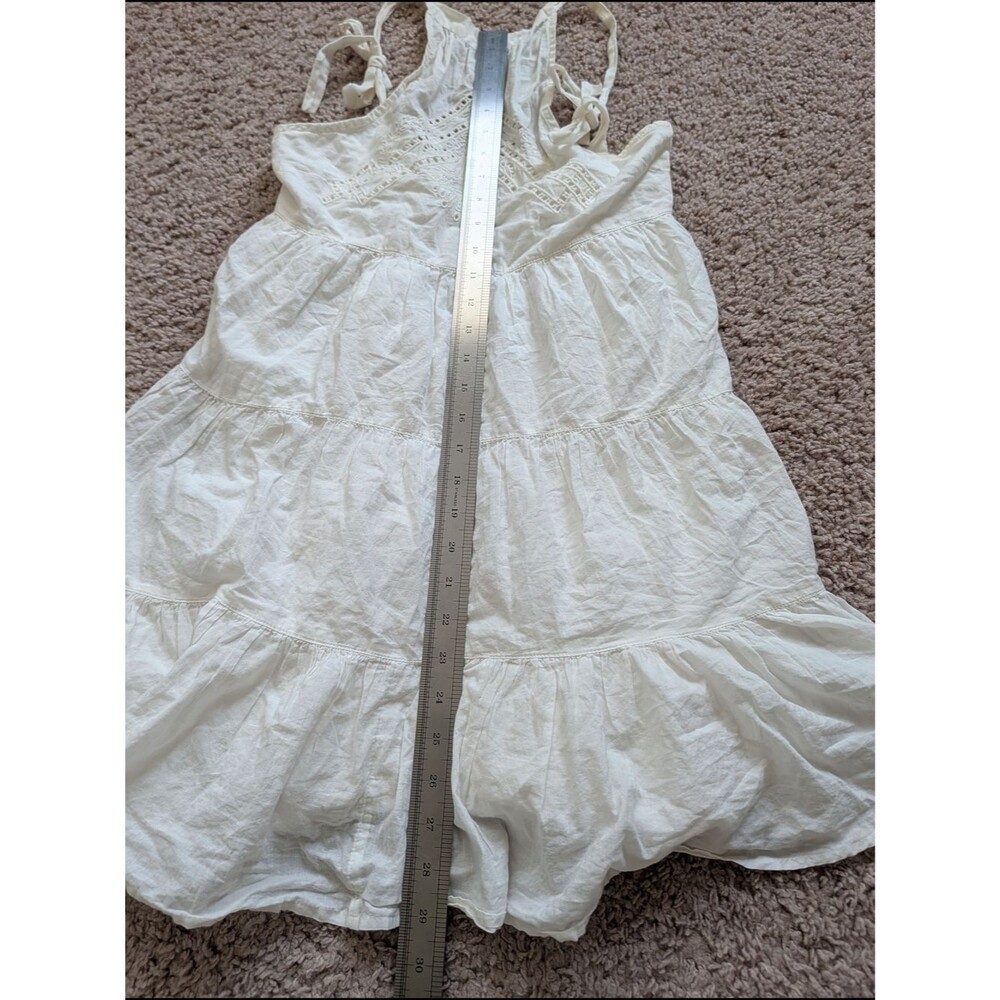 Urban Outfitters Womens White Head In The Clouds Halter Eyelet Mini Dress XS - Picture 12 of 12
